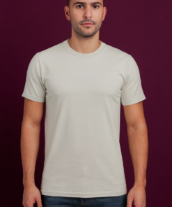 White Half Sleeves T-Shirt