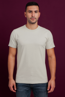 White Half Sleeves T-Shirt